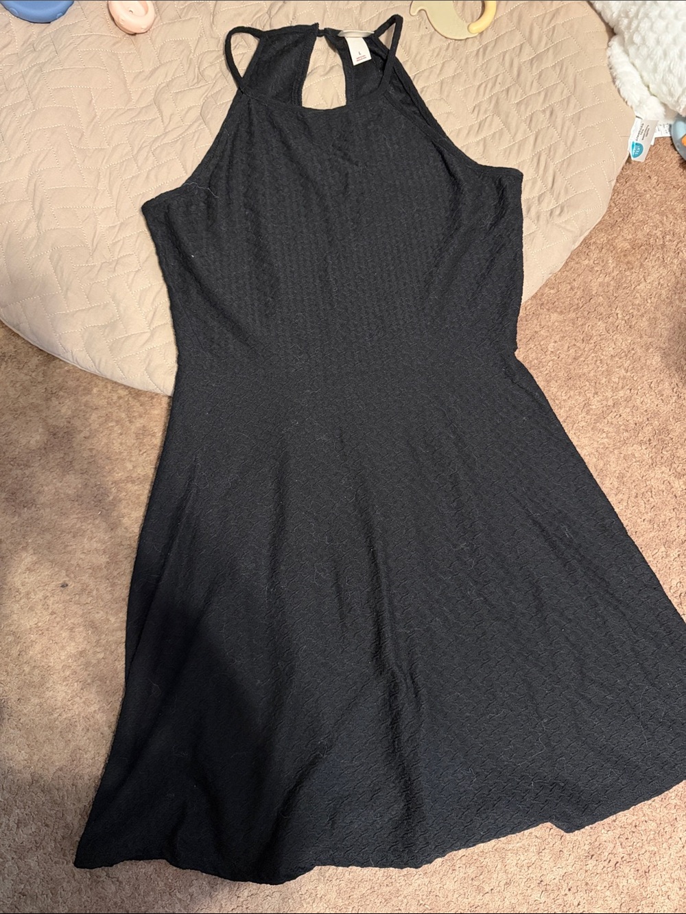 Mossimo Supply Co. Black Halter Midi Dress